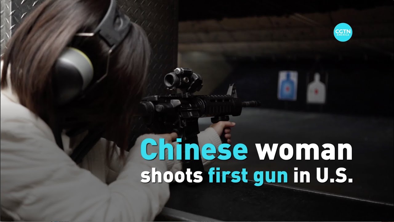 Watch our Chinese reporter shoot an assault rifle for the first time