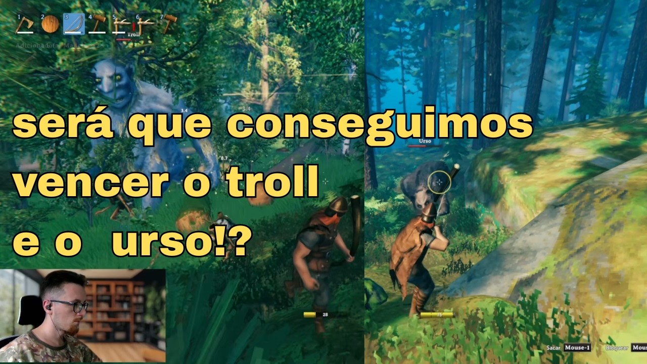 VALHEIM SOLO – Aprendendo do Zero #05 | LUTAMOS CONTRA UM TROLL GIGANTE E UM URSO