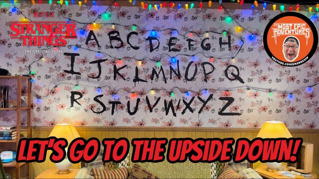 GOING UPSIDE DOWN AT @Netflix @strangerthings STORE IN LAS VEGAS!