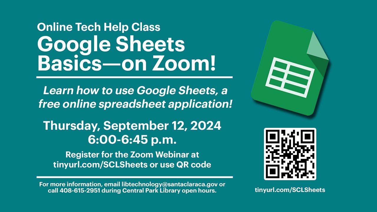 Google Sheets Basics Class