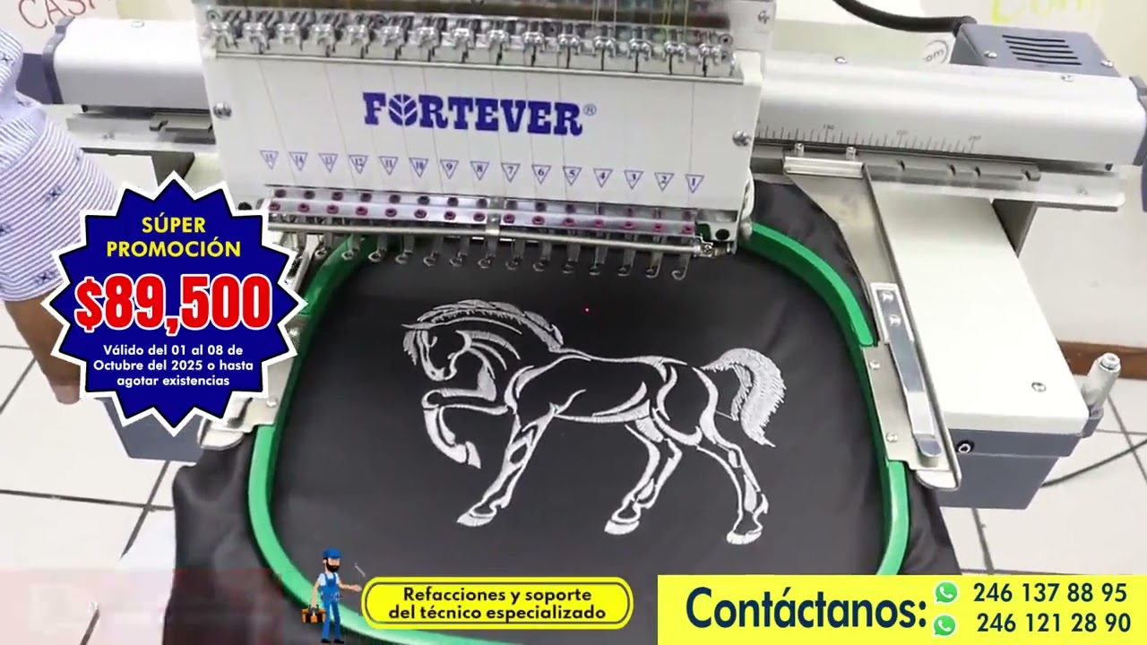 BORDADORA INDUSTRIAL FORTEVER 15 AGUJAS 