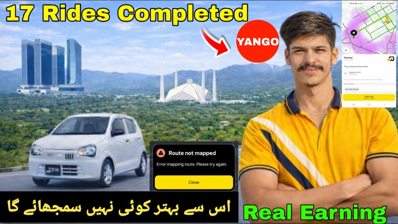 YANGO 17 Rides Complete of 11 Hours Yango Earning 