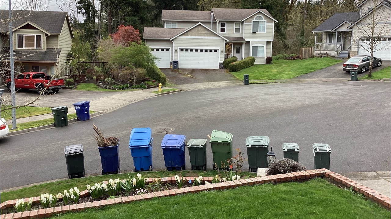 Bulky waste day all trash can used