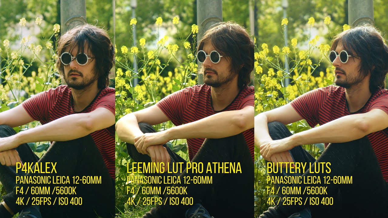 LUT comparison P4KALEX VS LEEMING LUT PRO ATHENA VS BUTTERY LUTS (BMPCC4K)