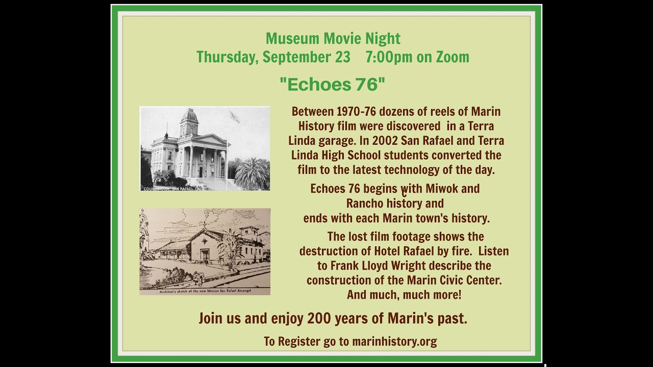 Echoes 76 - Zoom Presentation September 23, 2021
