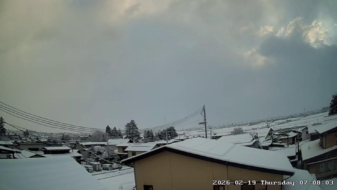 甑岳が見える山形県西村山郡河北町ライブカメラ Yamagata Nishimurayamagun Live camera.world.cam