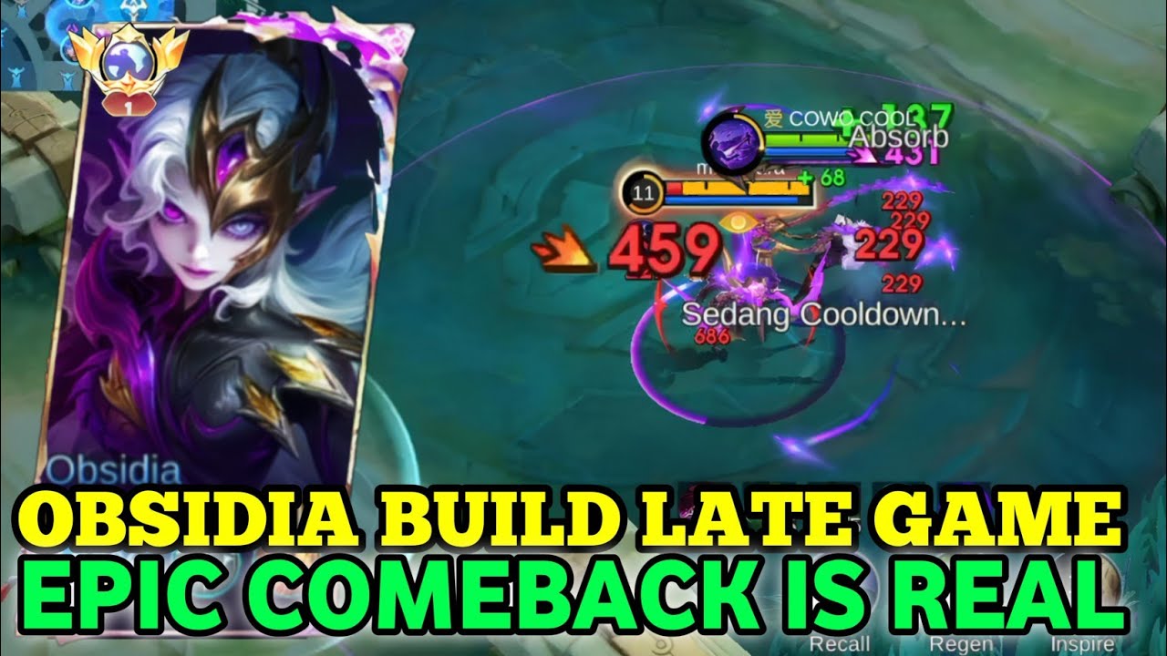 OBSIDIA BUILD LATE GAME | EPIC COMEBACK IS REAL | MUSIH SAMPAI GEMETARAN LIHAT OBSIDIA