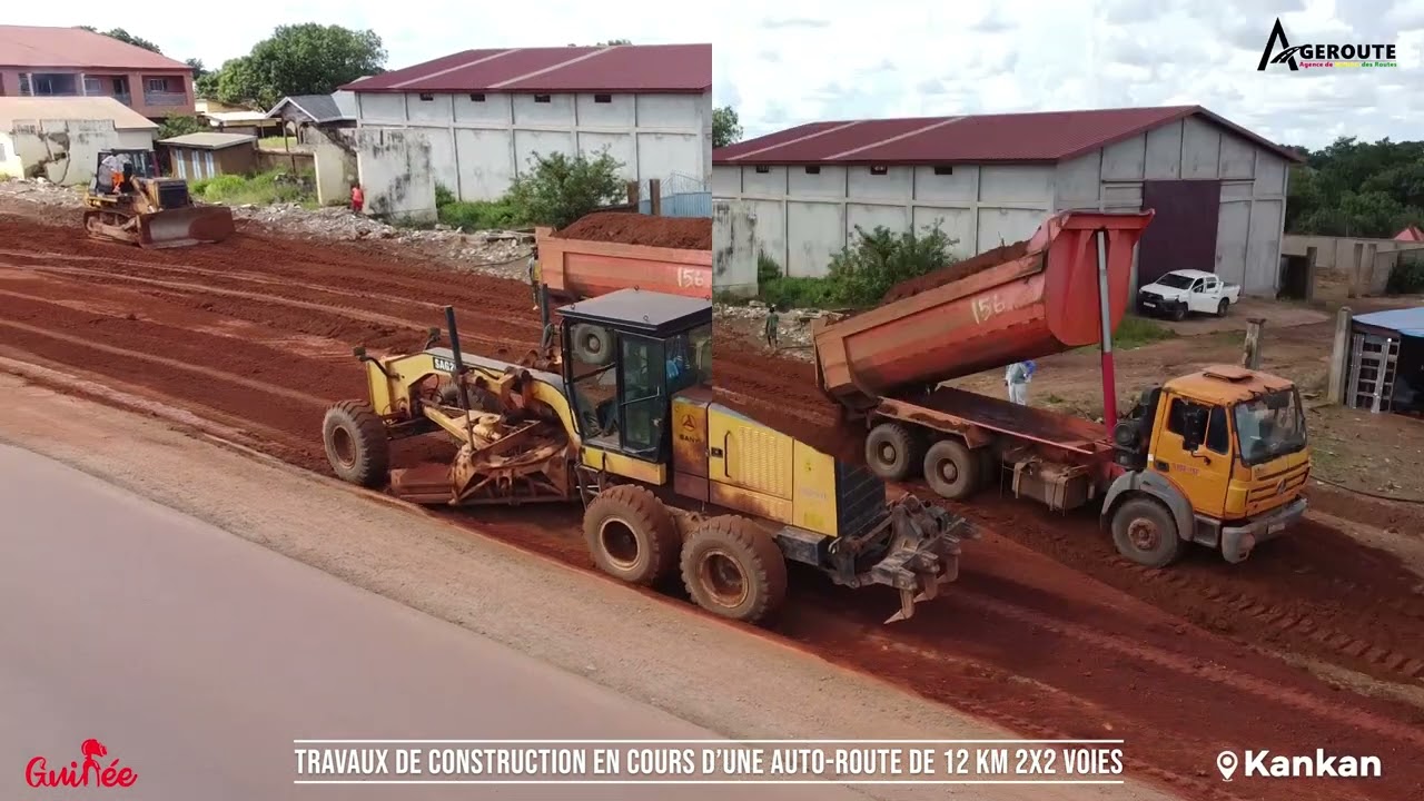 Travaux de construction d'une autoroute de 12 km 2X2 voies à Kankan