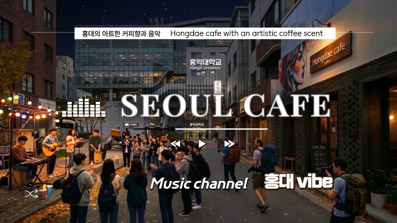 🎸Seoul 홍대 뒷골목, 나만 알고 싶은 아티스틱한 선율 | 차분하고 세련된 카페 카공 무드 Playlist / Artistic Escape in Hongdae, Seoul 🇰🇷