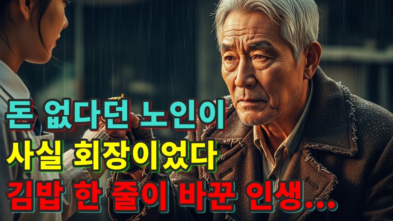 돈 없다던 노인이 사실 회장이었다 | 김밥 한 줄이 바꾼 인생 반전 실화 | 감동 오디오북