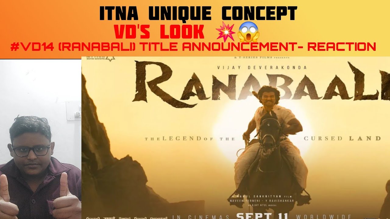 VD14 TITLE ANNOUNCEMENT- Reaction | RANABAALI Teaser Reaction | Vijay D, Rashmika M | Sanal Reacts |