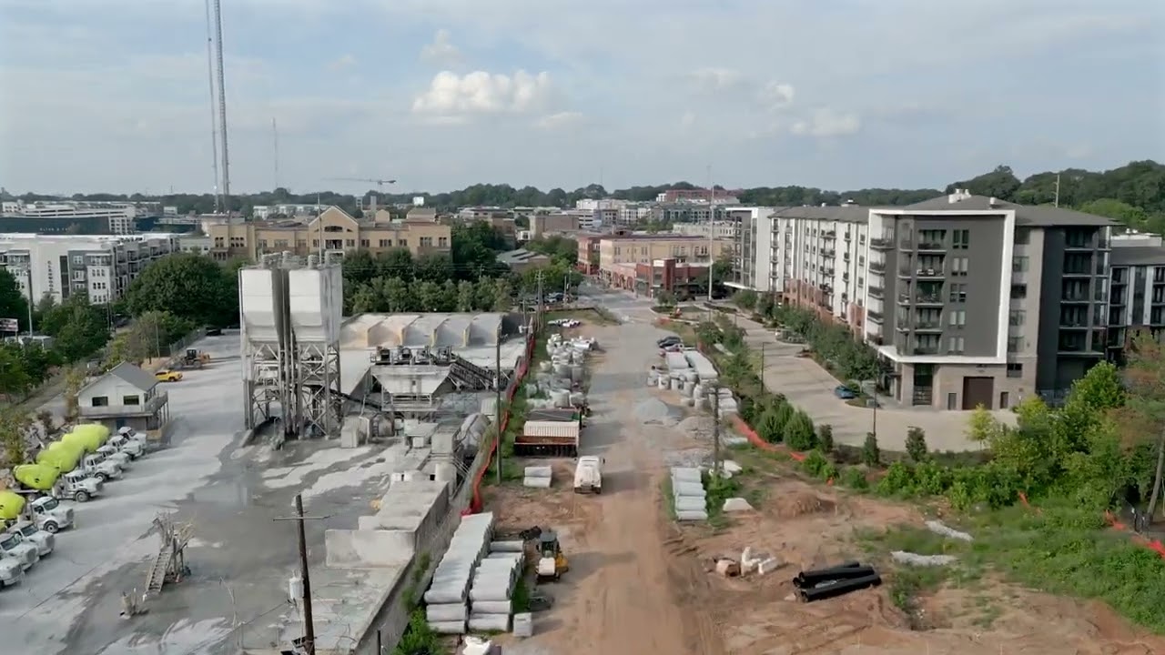 Atlanta Beltline Southside Trail Update (Drone Footage) - 9/20/23
