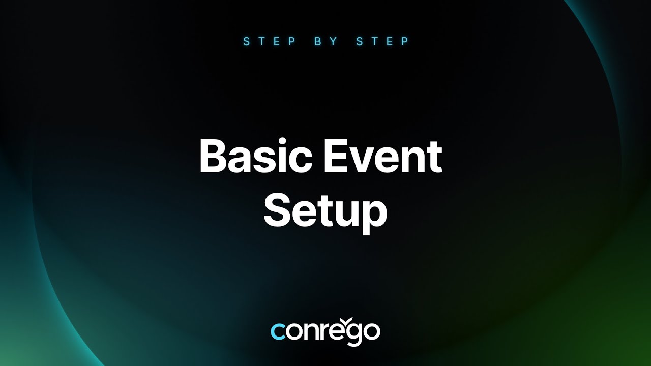 Basic Event Setup in CONREGO