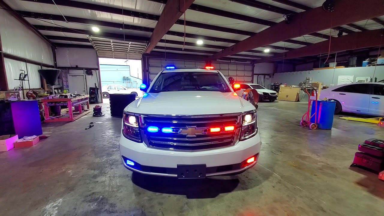 2020 Tahoe PPV Feniex Police Lights by EFS Houston Emergency Fleet Service