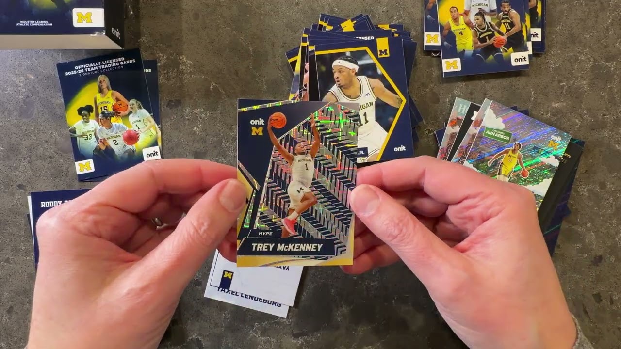 Tons of Inserts - University of Michigan ONIT Athlete Basketball Cards