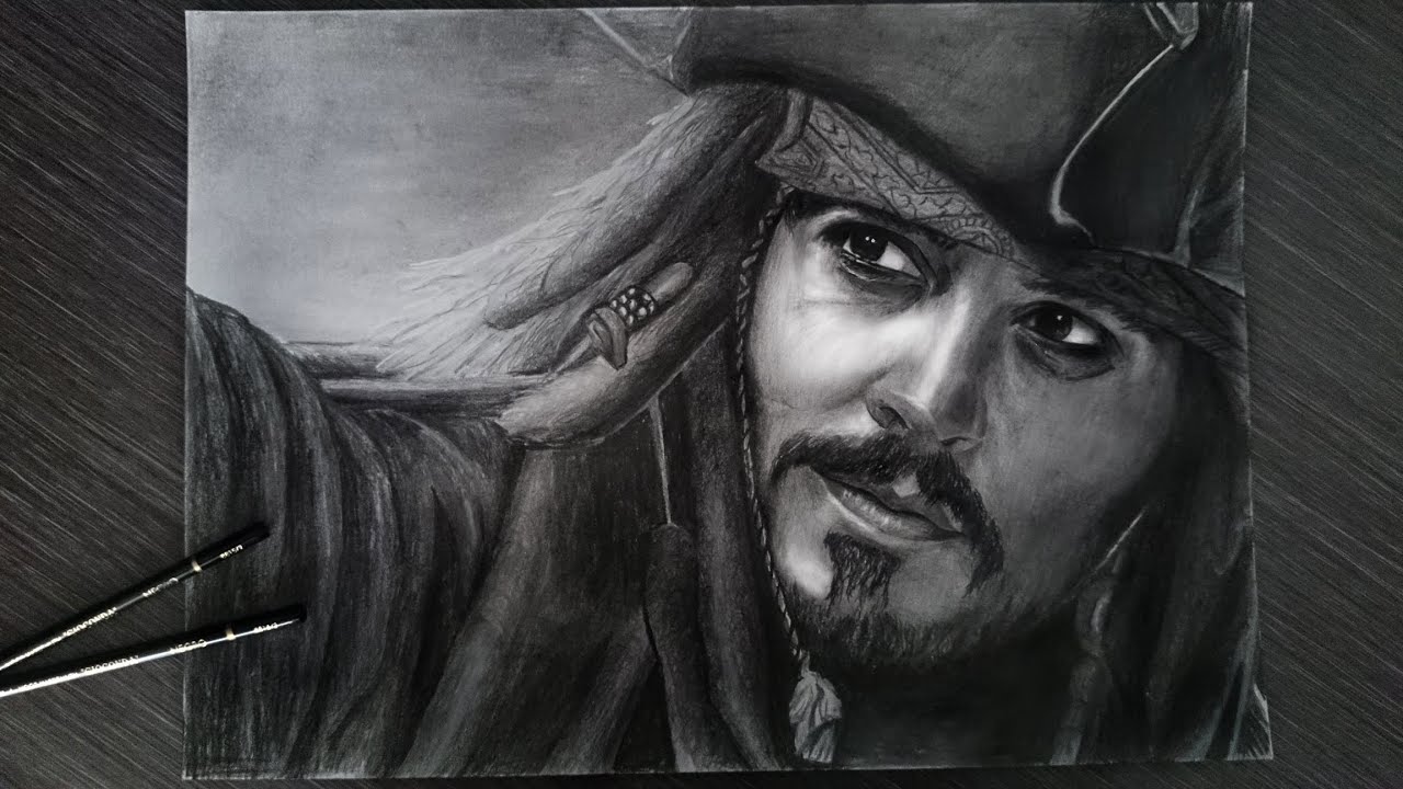 Drawing Captain Jack Sparrow Johnny Depp