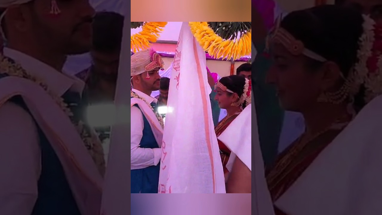 Wedding Glimpse - 3 #havyaka #marriage #wedding #weddingvibes #garland #marriagetraditions #flute