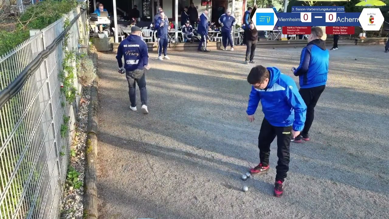 Runde 3 - Doublette Viernheim vs. Achern 3. Vorbereitungsturnier 2025 ASV Boule