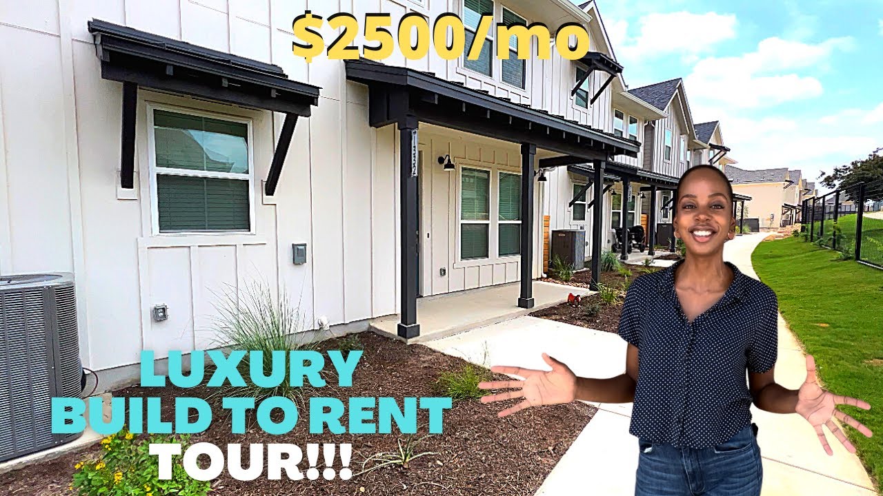 Brand New LUXURY Build-To-Rent Tour in NW San Antonio, TX!