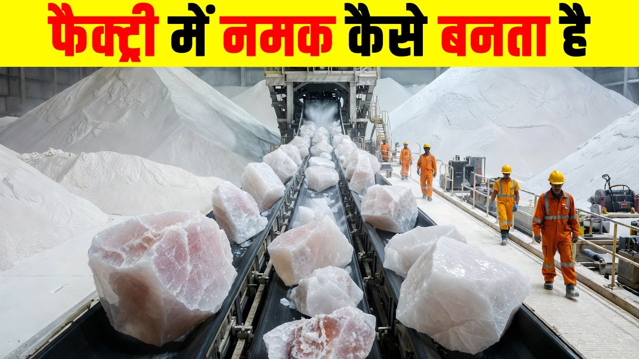 फैक्ट्री में नमक कैसे बनता है? Namak kaise banta hai? How Is Salt Made? Salt making factory