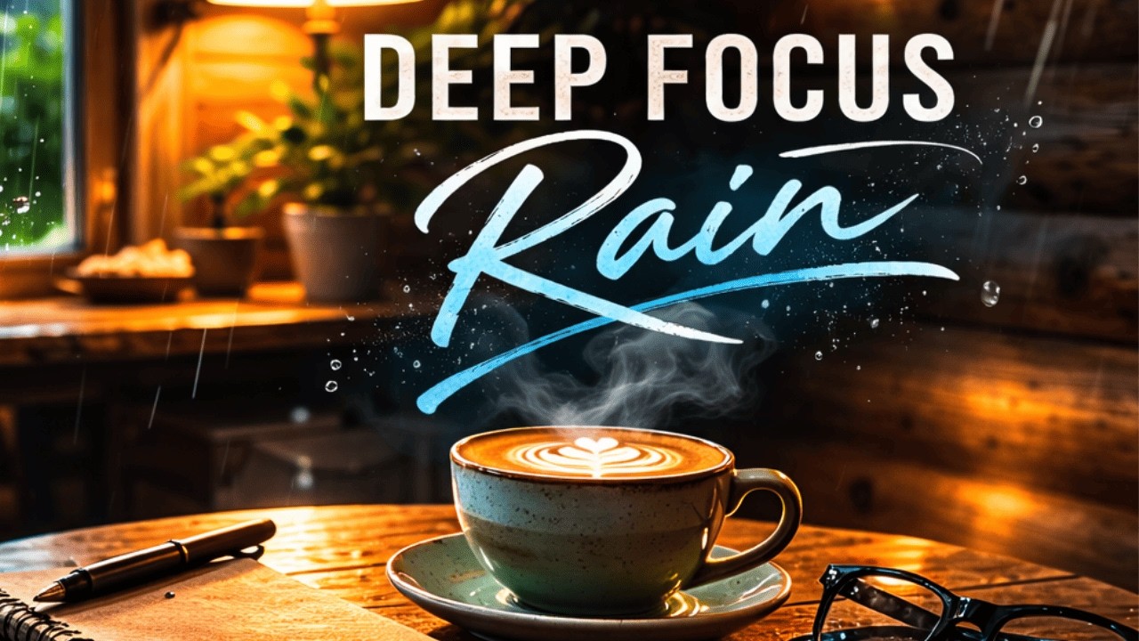 Rainy Evening Cabin Jazz R&B for Study & Work | Relaxing Background Music