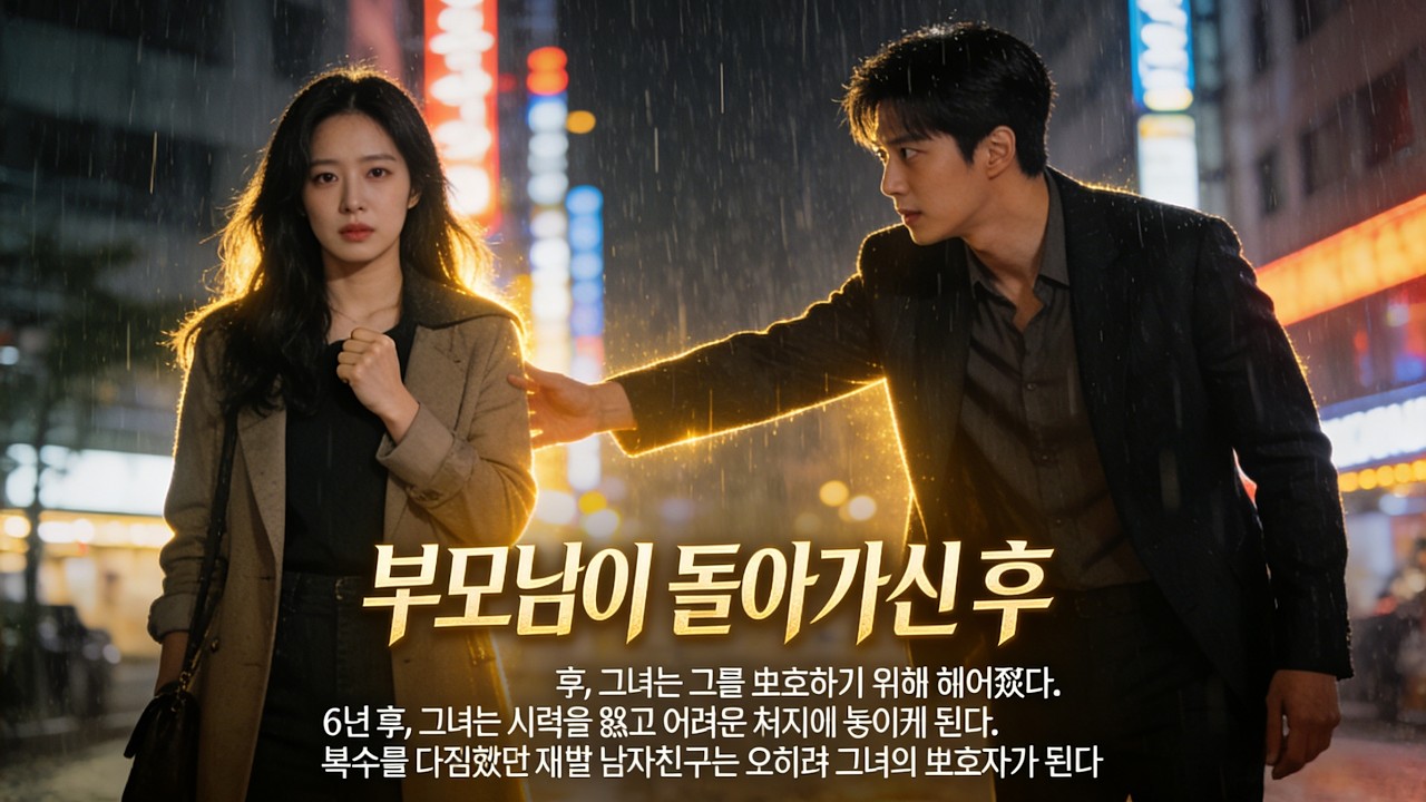 부모님이 돌아가신 후, 그녀는 그를 보호하기 위해 헤어졌다. 6년 후, 그녀는 시력을 잃고 어려운 처지에 놓이게 된다. 복수를 다짐했던 재벌 남자친구는 오히려 그녀의 보호자가 된다