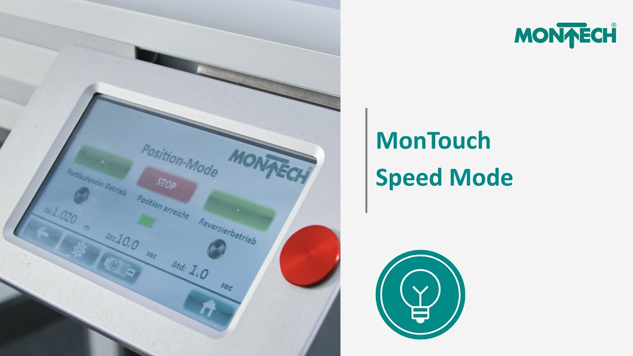 MonTouch Speed Mode | Conveyor Control Tutorial – Montech