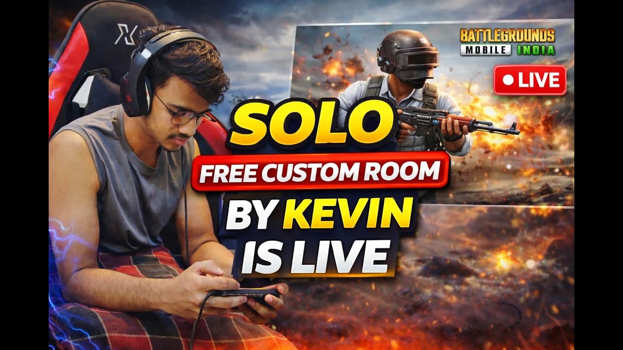 🤑 SOLO FREE CUSTOM ROOM BY KEVIN IS LIVE | WIN MONEY 