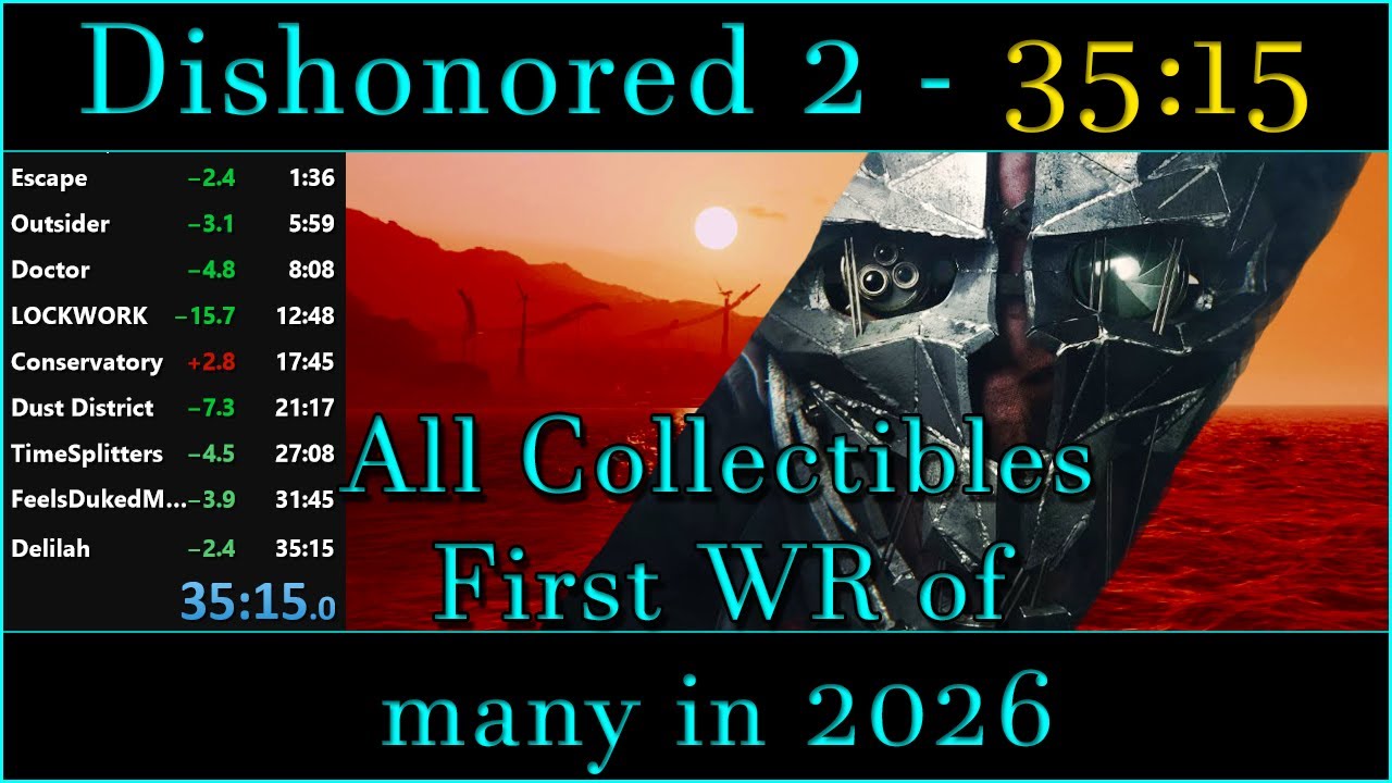 Dishonored 2 - All collectibles Speedrun in 35:15
