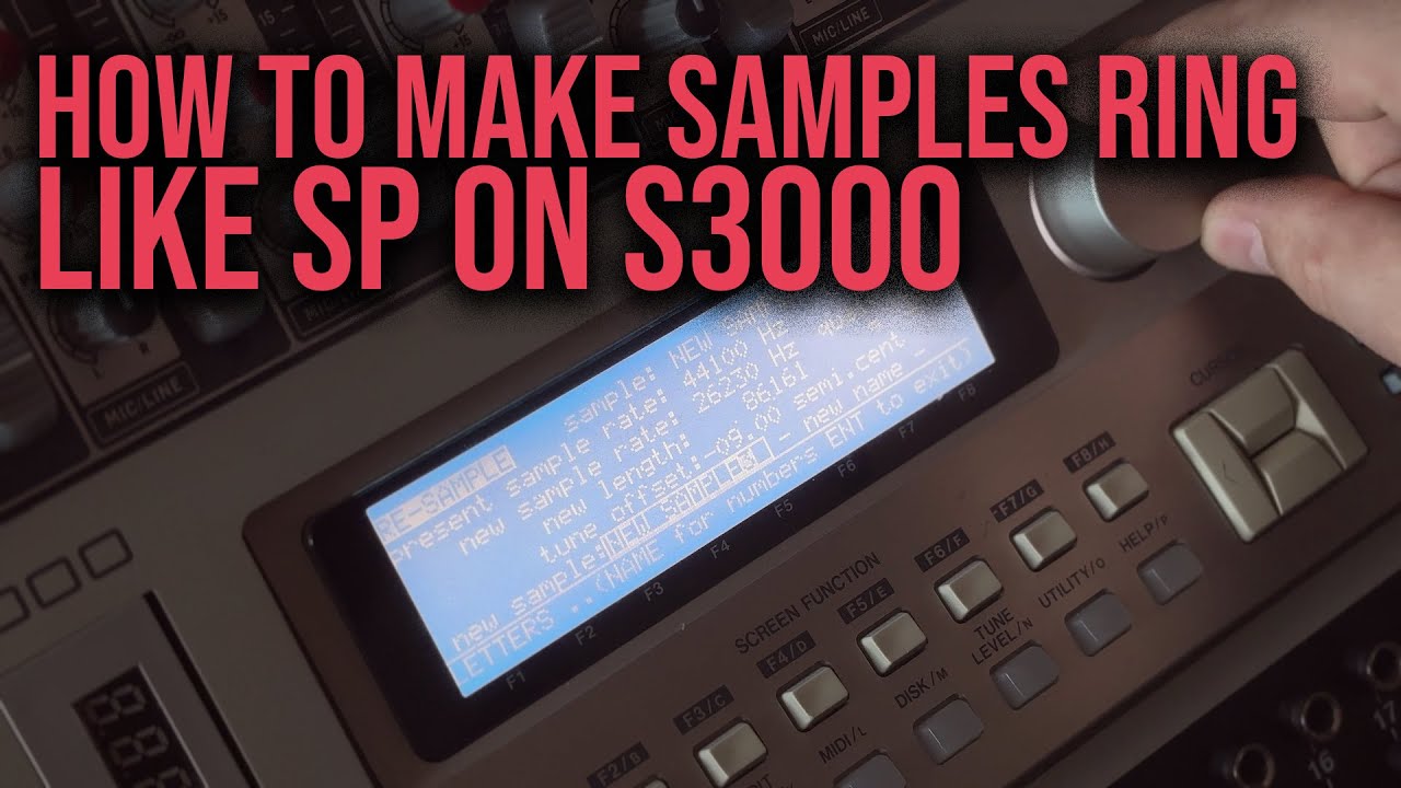 How To Make Samples Ring Like SP on Akai S3000 | #s3000  #lofi |