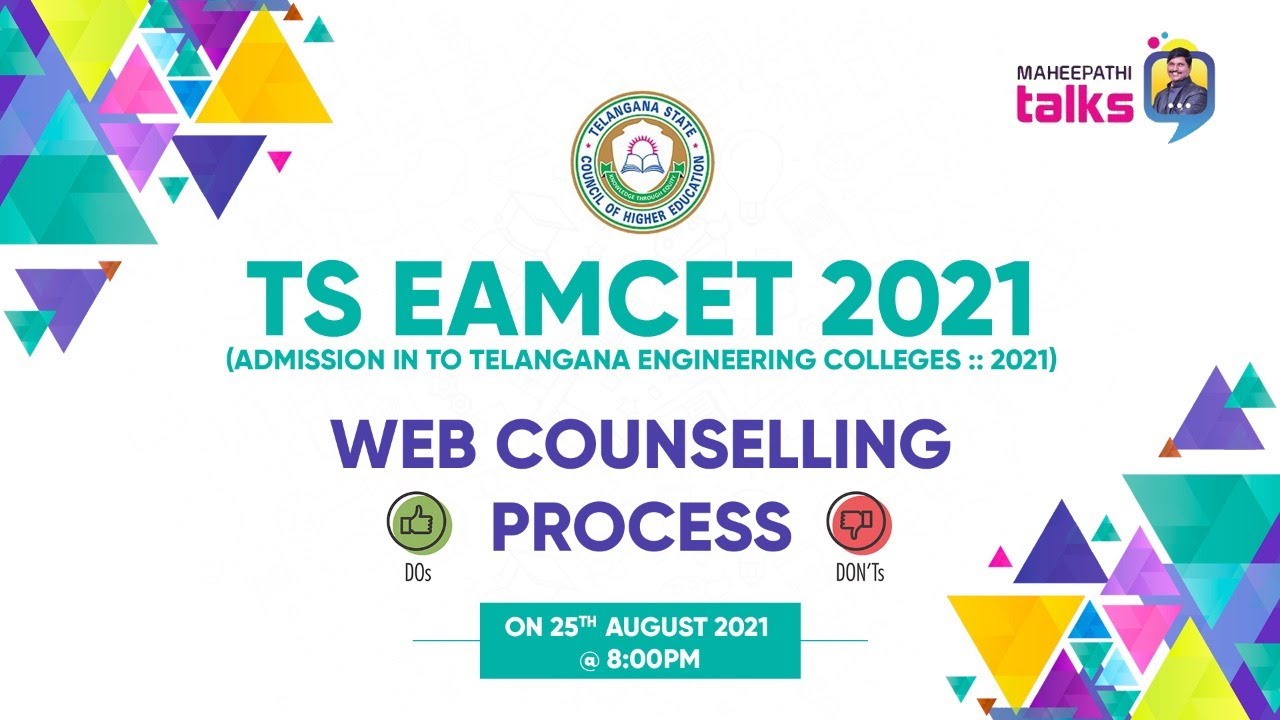 TS EAMCET-2021 ll WEB COUNSELLING PROCESS ll DO'S and DON'TS