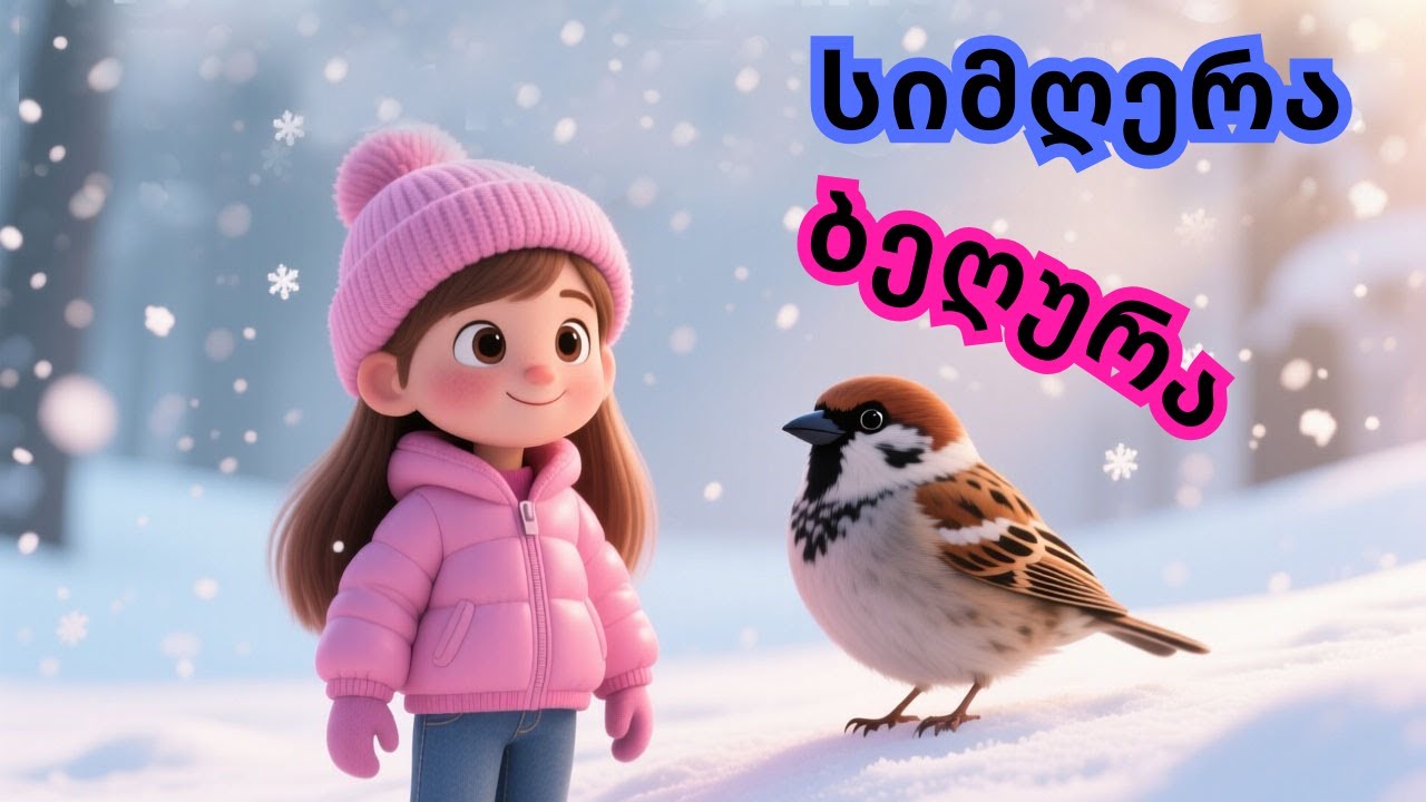 ბეღურავ, მოფრინდი! ზამთრის სიმღერა ბავშვებისთვის