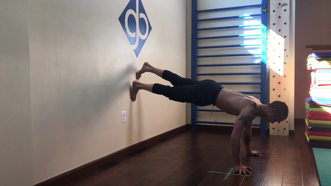 Wall Planche Push-up