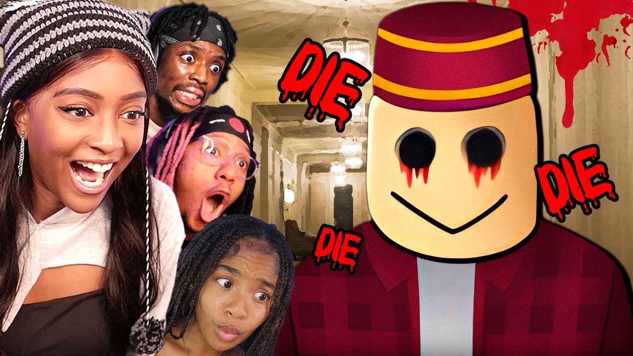 Играть в отель Roblox с друзьями СТРАШНО!!