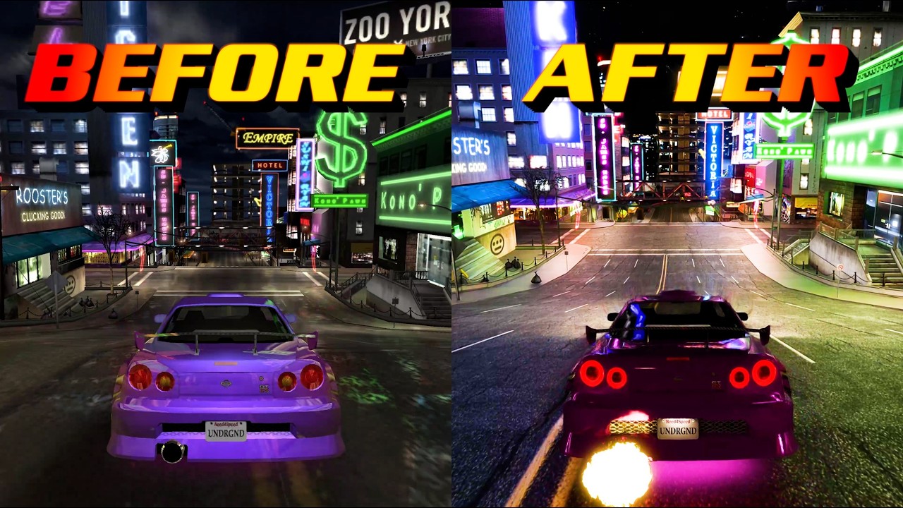 Need For Speed ​​Underground RTX Remix — прекрасно и ужасно