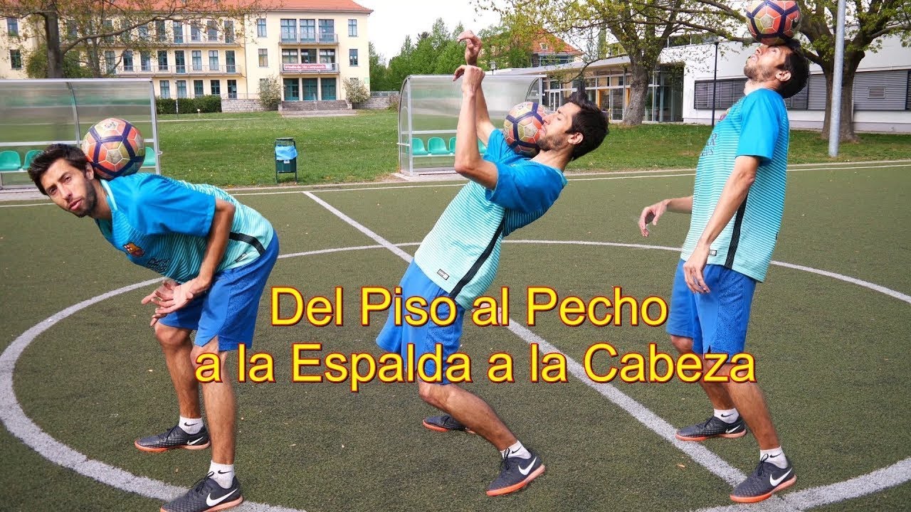 Como Levantar la Pelota del Piso al Pecho a la Espalda a la Cabeza y Balancear la Tutorial