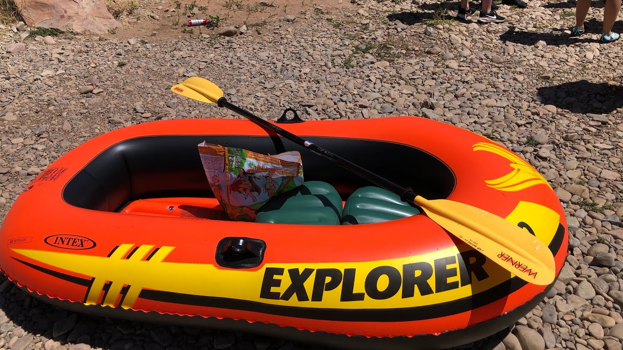 Intex Explorer 300 inflatable raft VS the Weber River - will it float?