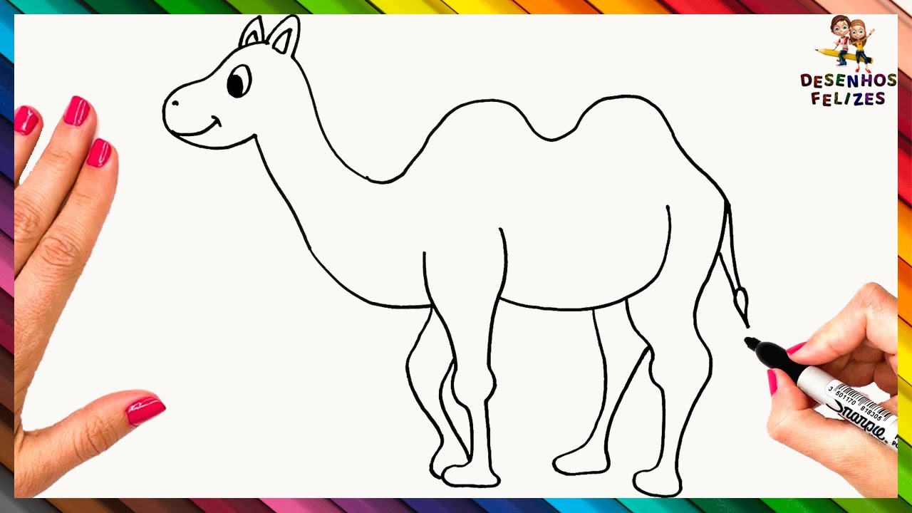 Como Desenhar Um Camelo Passo A Passo 🐫 Desenhar Camelo Fácil