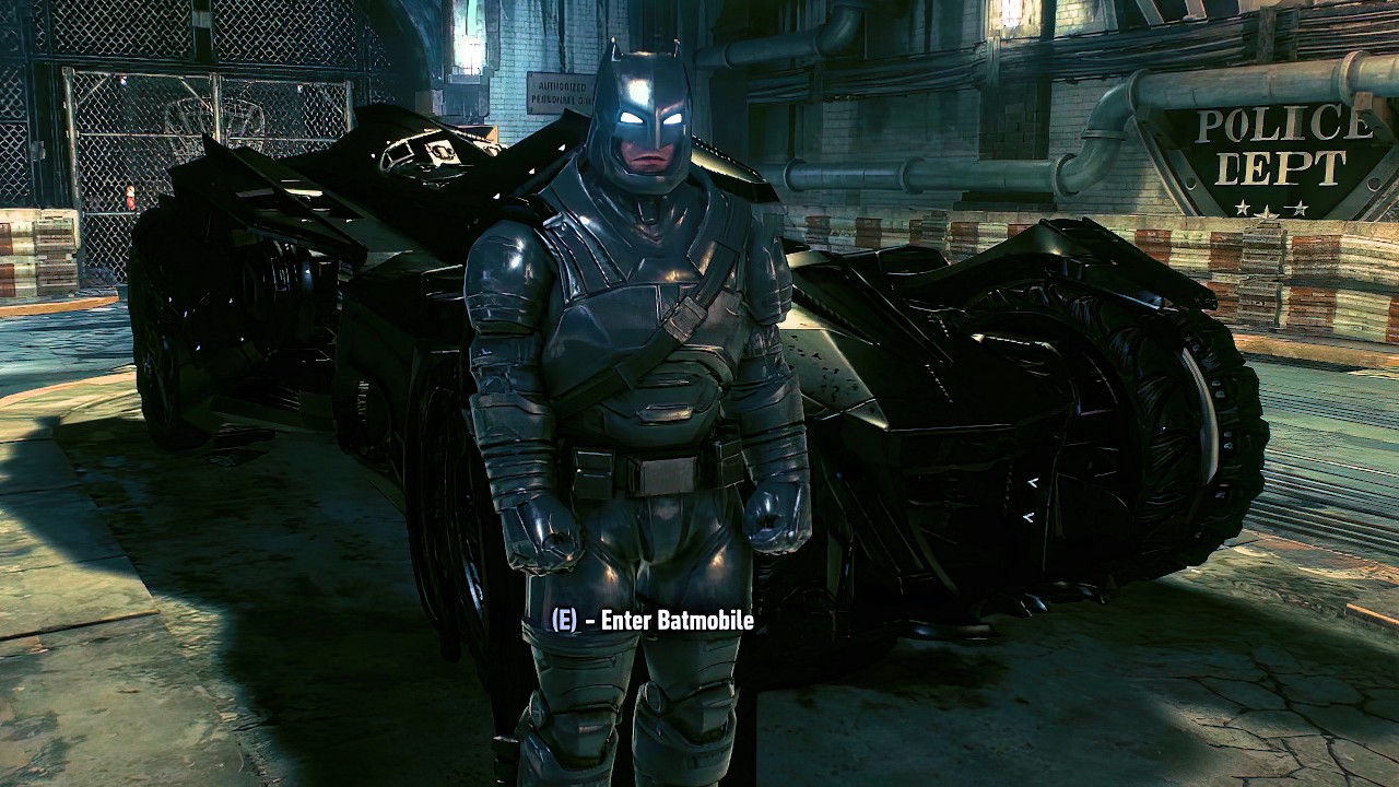 BATMAN ARKHAM KNIGHT - BVS BATFLECK SUPERSUIT Mod GAMEPLAY!