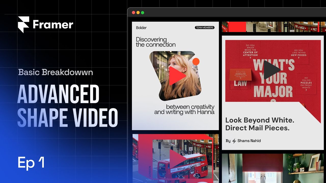 Framer Advanced Shape Video using Figma