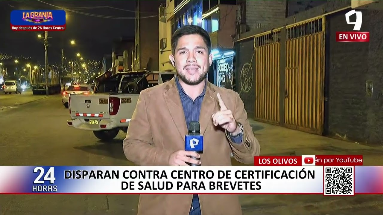 Los Olivos: delincuente dispara contra centro médico para brevetes