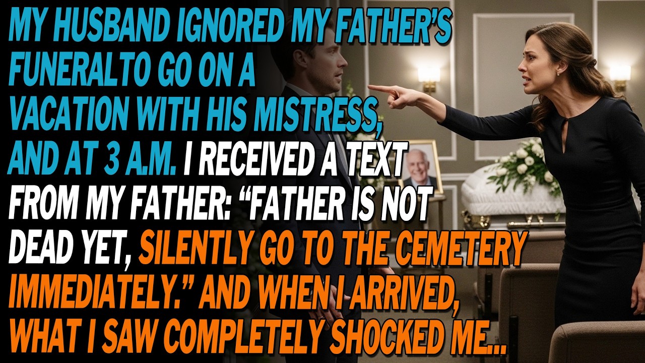 💔 Husband Skipped My Father’s Funeral To Vacation With His Mistress. At 3 Am, I Got A Message…