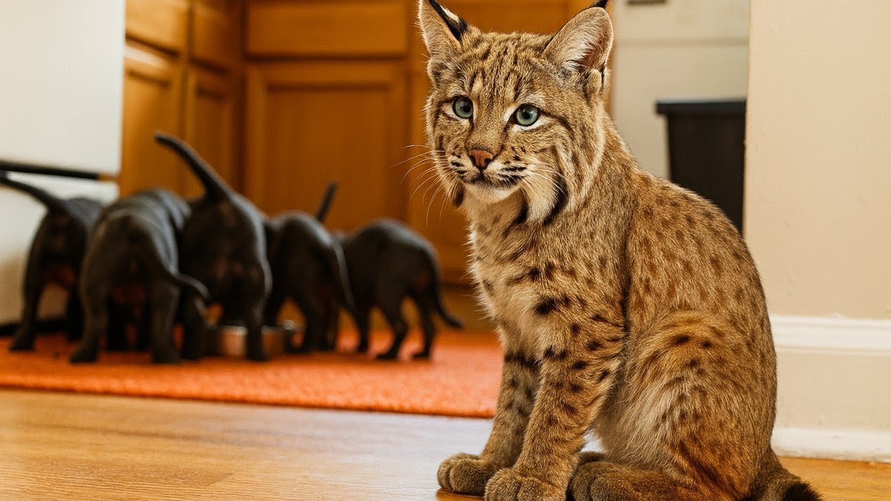 ¡Un Bebé Lince Crece Con Un CACHORRO - Ahora Piensa Que Es Un PERRO!