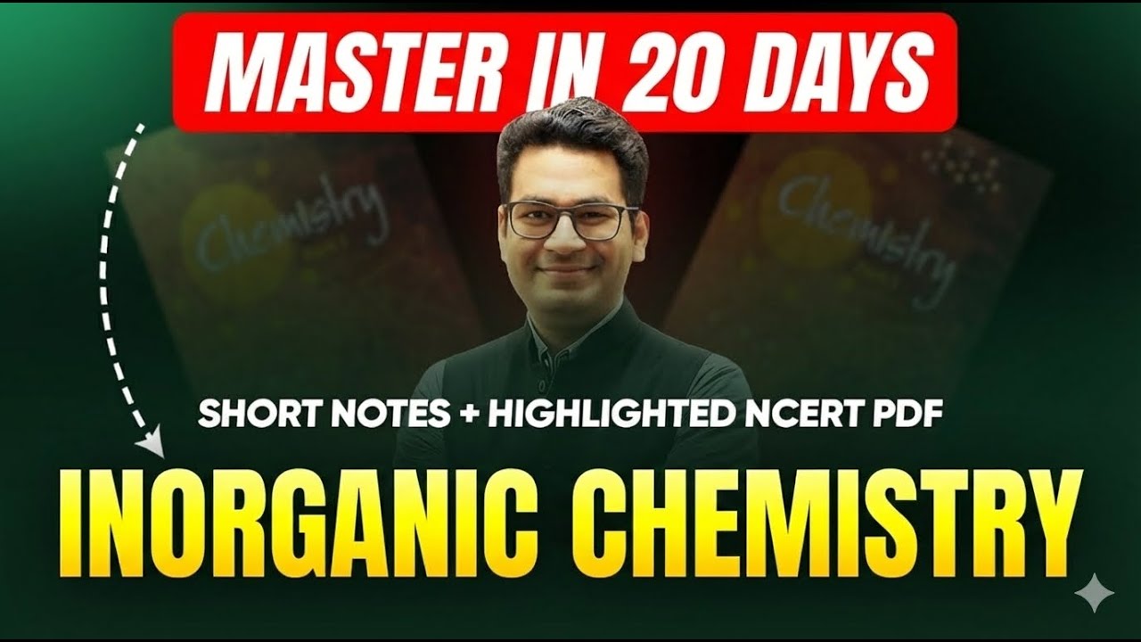 JEE Main 2026: Master Inorganic Chemistry | MathonGo | Anup Sir