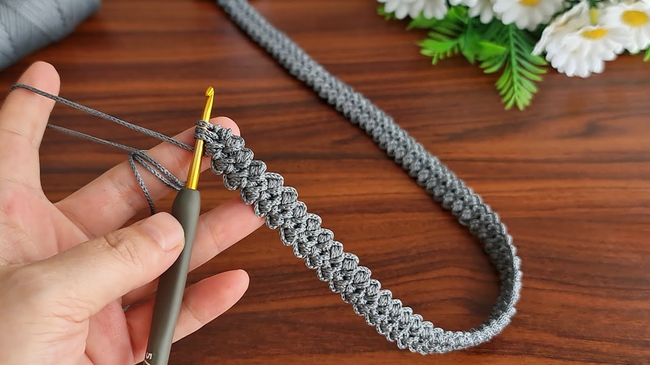 Wow!.. 🤩 Amazing!.. sell as many as you can weave. Crochet gorgeous hairband. Belt, bag handle