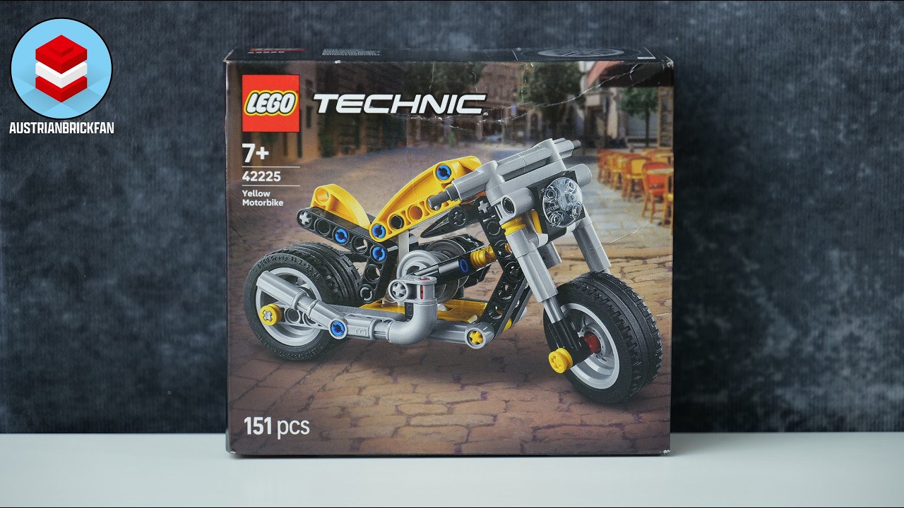 LEGO Technic 42225 Yellow Motorcycle - LEGO Speed Build Review
