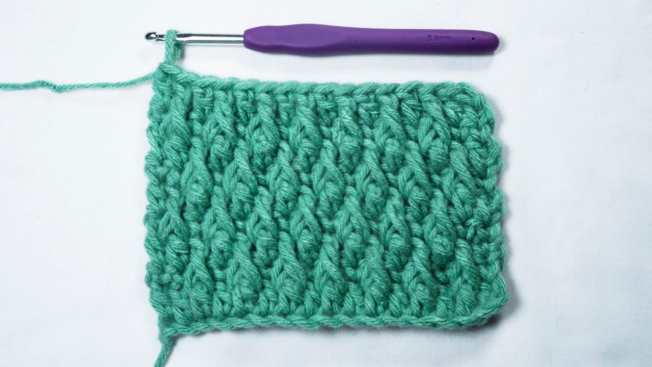 🌈Como Tejer PUNTO GOTA O GRANIZO paso a paso a CROCHET  GANCHILLO😍