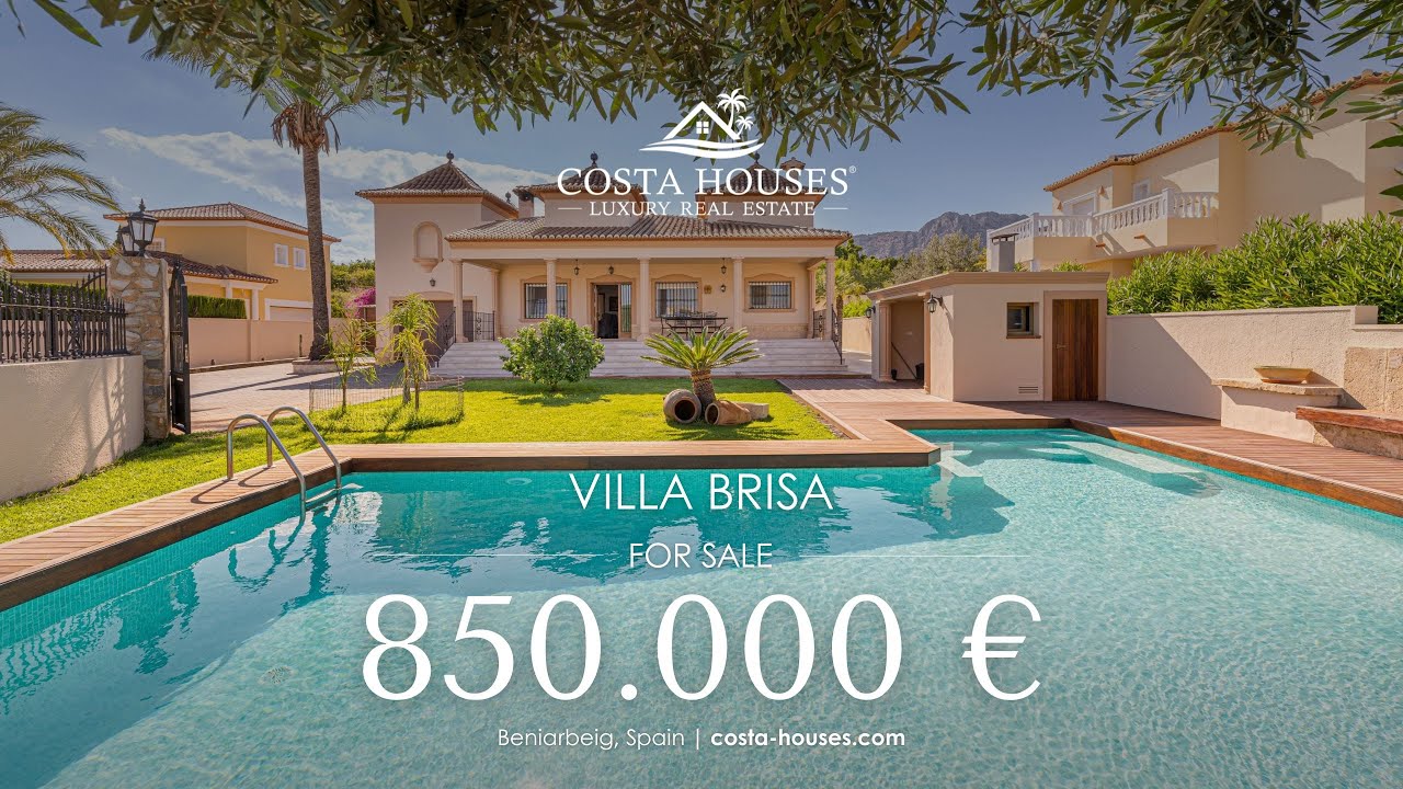 Discover this Exclusive Mediterranean Villa in Beniarbeig, Costa Blanca by  COSTA HOUSES ®️