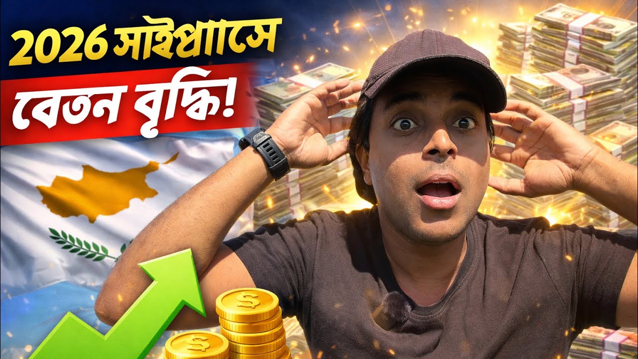 ২০২৬ সালে সাইপ্রাসে বেতন কত?কেন ৬ মাস পরপর বেতন বাড়ে? সম্পূর্ণ বিশ্লেষণ🇨🇾saifulsobuj Bengali Salary 