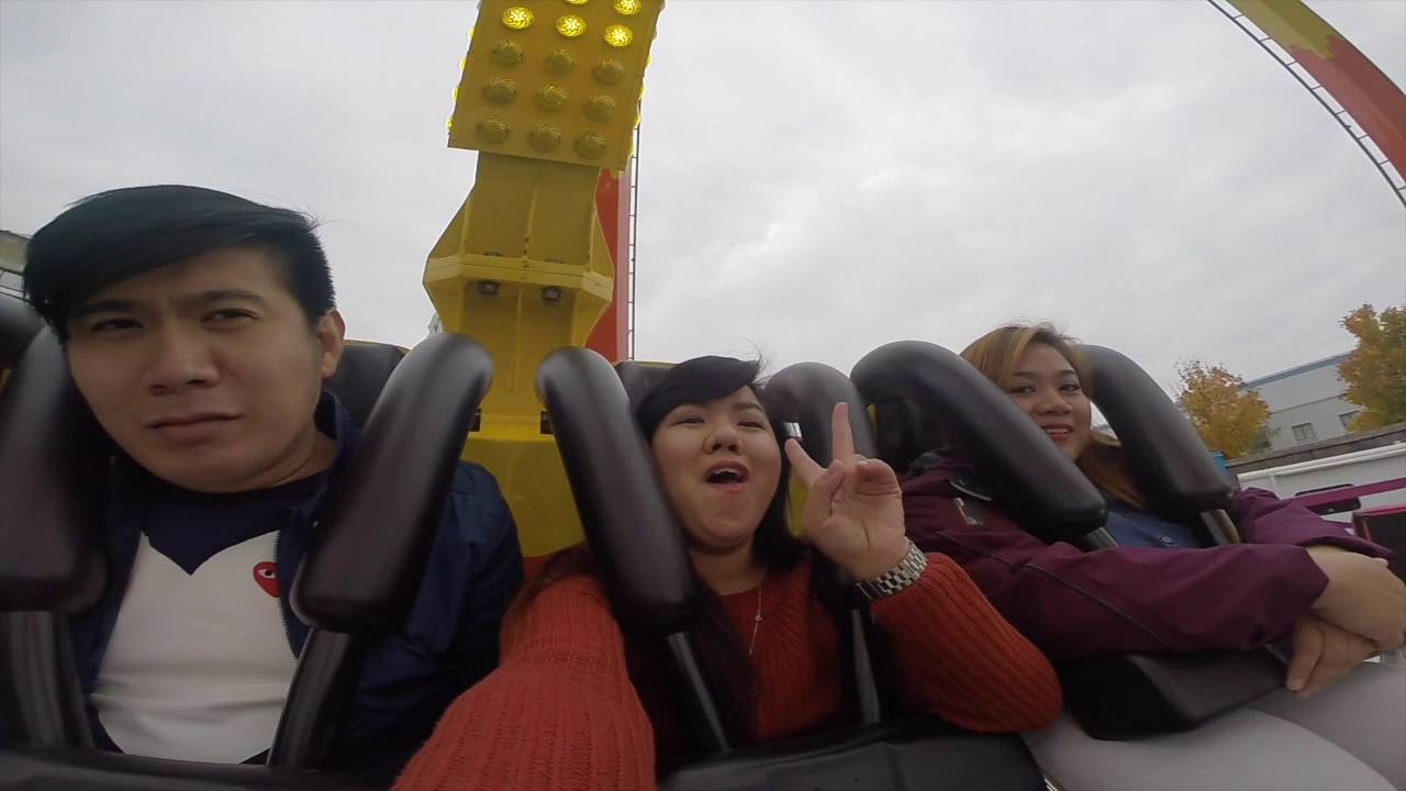Crazy rides at the Tallaght Square Theme Park